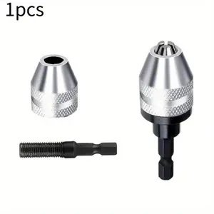 1PCS Multi Keyless Drill Chuck 0.3-3.6mm Conversion Tool 1/4" Hex Shank Quick Replace Adapter Chuck Converter for Electric Drill