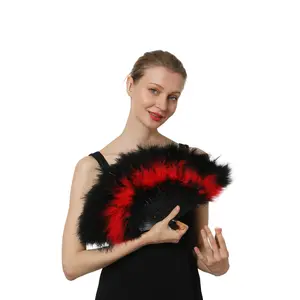 Marabou Flydreamfeathers Feather Fan, Great for Party, Wedding, Halloween Costume, Christmas Tree, Decoration