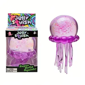 Viral Jellyfish Squishy  | Ultra Soft & Satisfying ASMR Squeeze Toy | Aesthetic Glitter Jellyfish Fidget | Perfect Stress Relief Gift for Girls, Teens & Adults