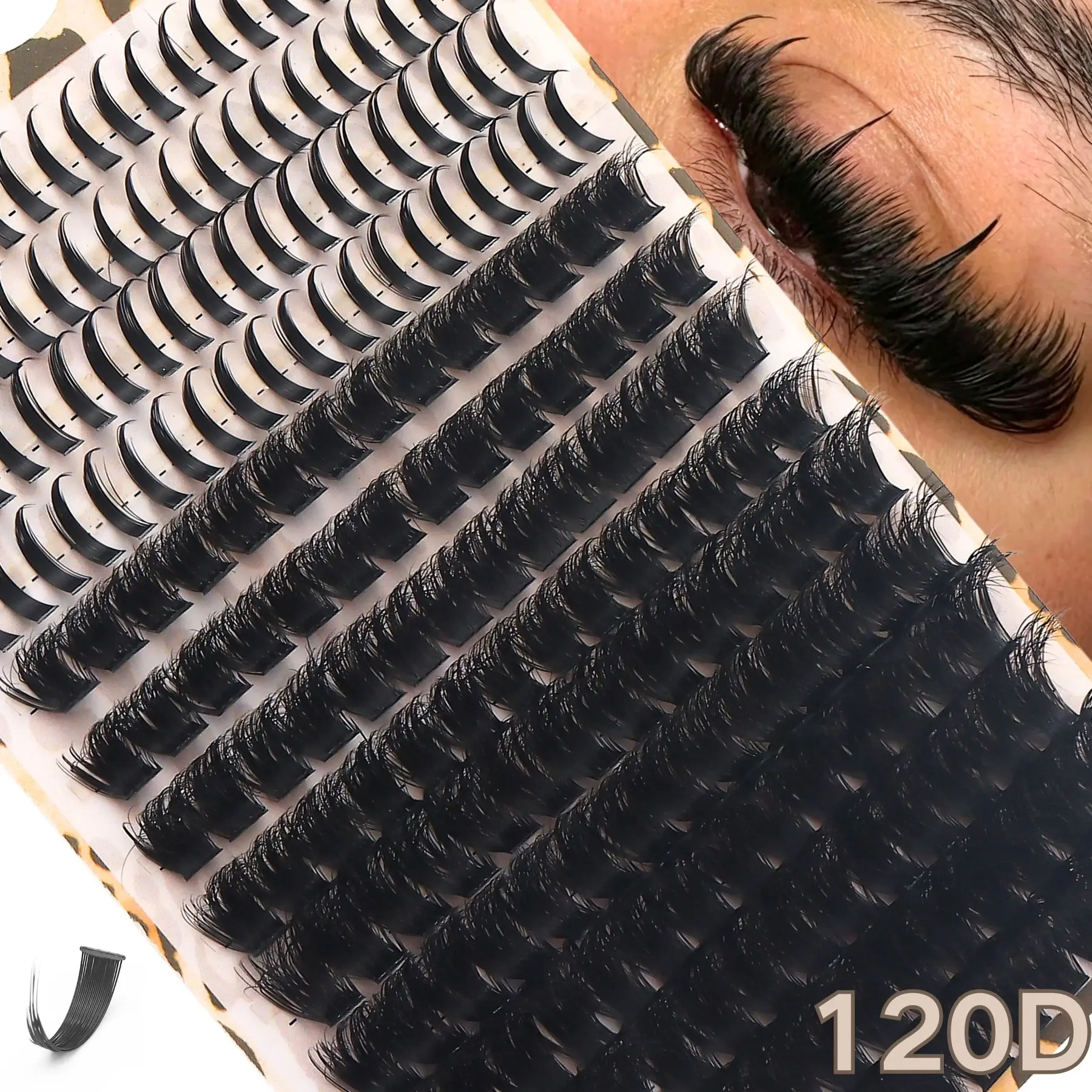 Environ Diary 10-Row Lash Clusters, 2 Styles (Spiky & Fluffy), 10-18mm, DIY Eyelash Extension, Soft & Lightweight False Lashes, for Natural & Dramatic Eye Makeup, Daily & Party