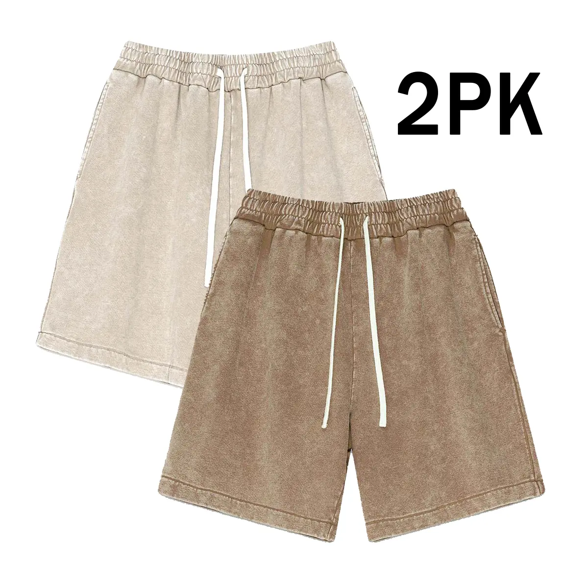 coffee shorts + apricot shorts