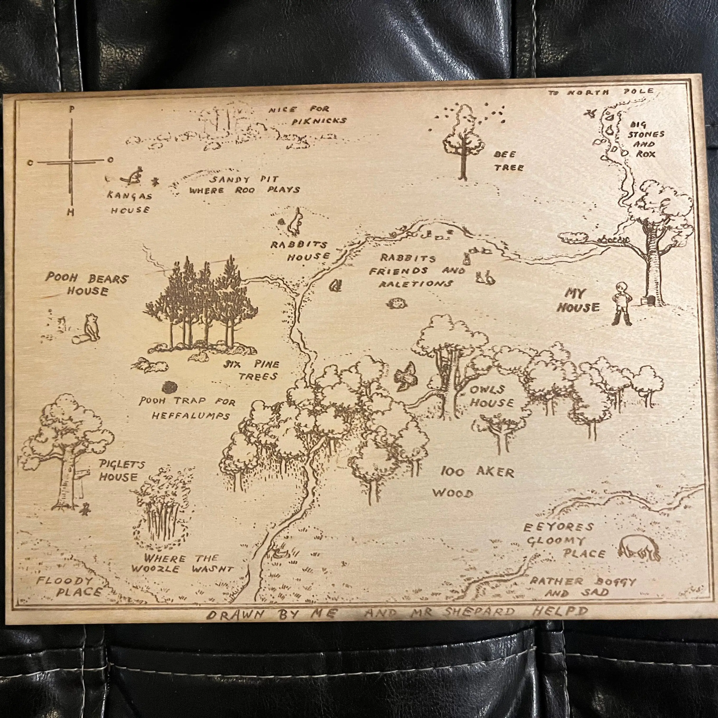 Hundred Acre Wood Wooden Plaque Hundred Acre Wood Wooden Plaque