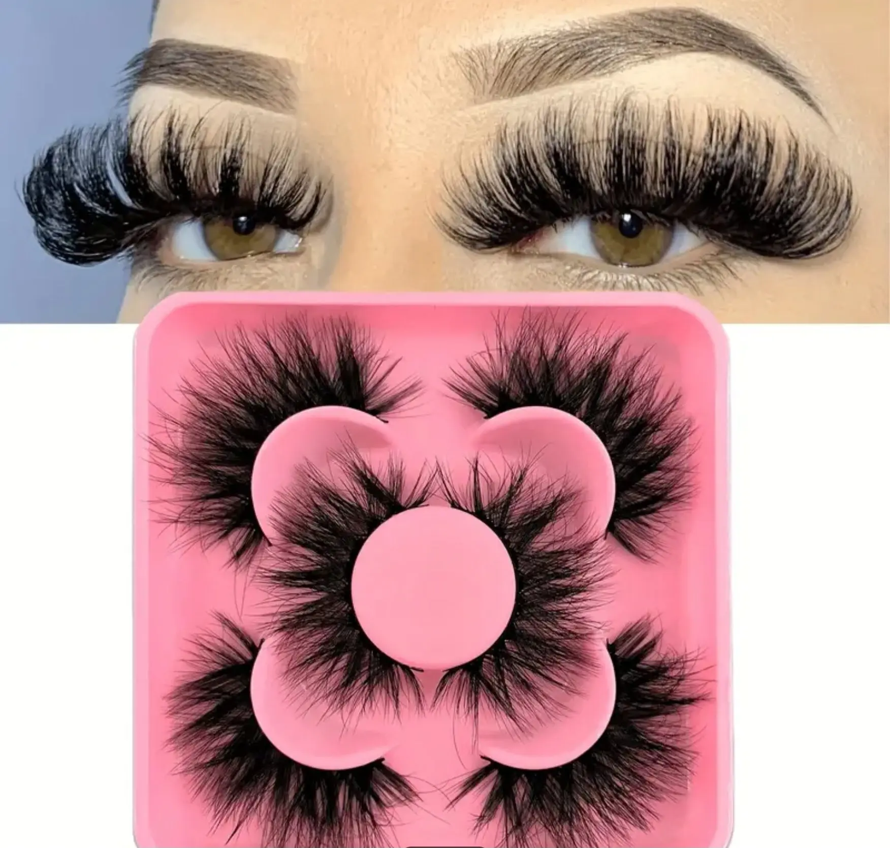Faux Mink Fluffy Lashes 15mm 35mm 20mm