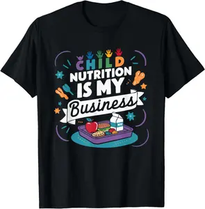 100% cotton Unisex Cafeteria Manager Food Service Lunch Lady Cafeteria Worker T-Shirt