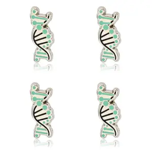 Mini DNA Helix Logo Set of 4 Filler Enamel Pins