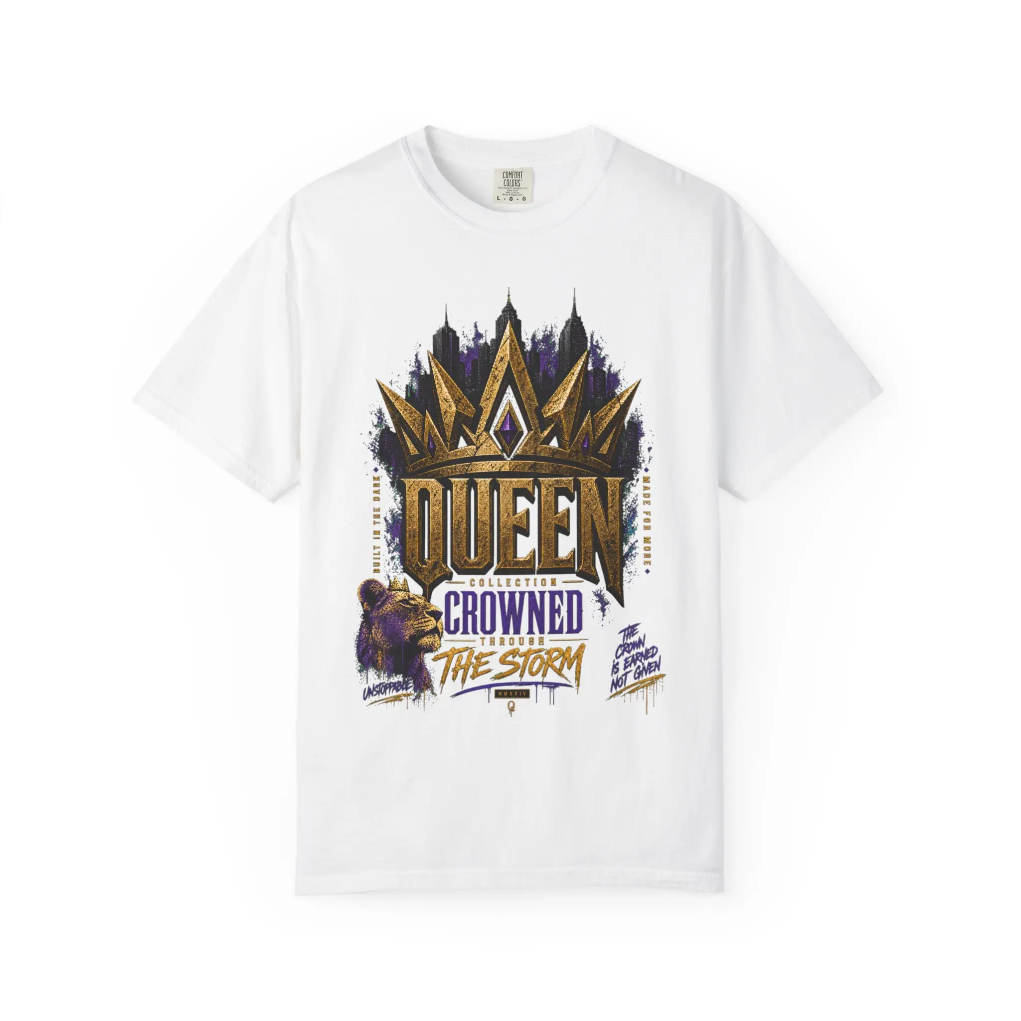 Queen Crowned The Storm T-shirt | Earned Not Given Racing Tee