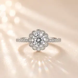 J-014WZ-LuxeStone 1CT D VVS1 Moissanite Ring - Hypoallergenic Stainless Steel Wedding Band