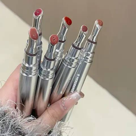 HERORANGE Jojoba Oil Tinted Lip Gloss - Moisturizing Lip Care Makeup Product, Hydrating, Plumping, Sheer Vibrant Shine, All Skin Types, All-Season Essential, Festival Use, Christmas Girl Gifts