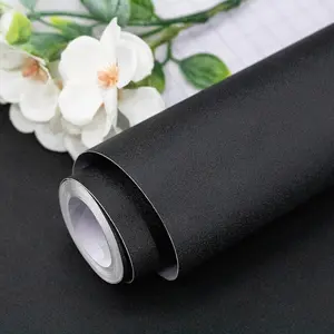 1 Roll Solid White/Black/Green Wallpaper Peel and Stick Wallpaper Matte Textured Black Contact Paper Vinyl Self-Adhesive Removable Thick Wall Paper Custom Wallpaper for Rooms Walls Kitchen Countertop Cabinet Decor