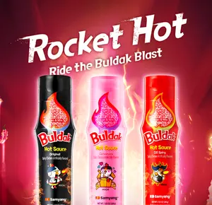 Buldak Hot Sauce - Complete Set of Original, 2X Spicy and Carbonara flavor