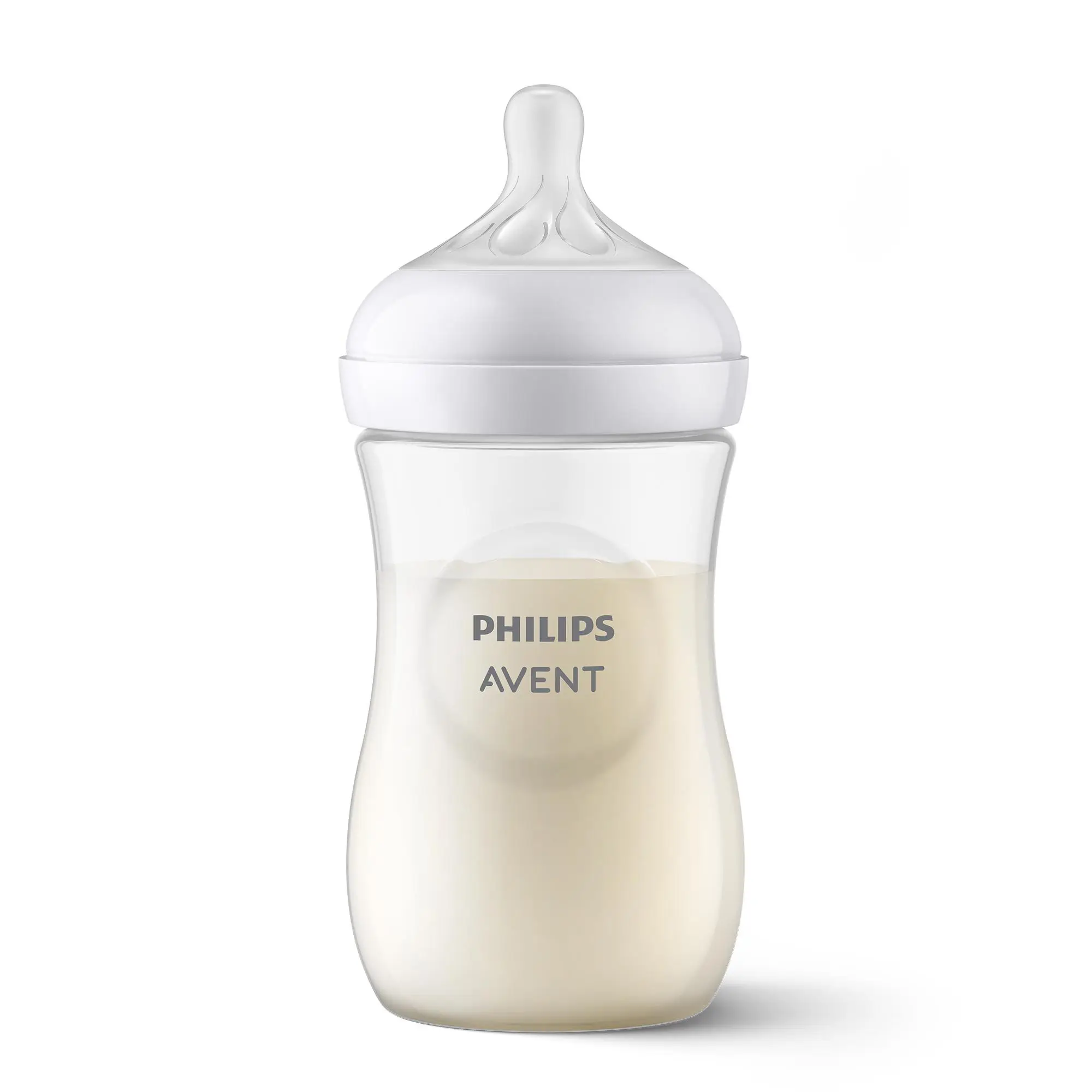 Philips Avent Natural Baby Bottle with Natural Response Nipple, 9oz, 4pk, Clear