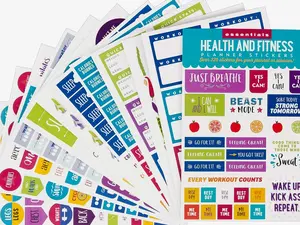 Essentials Health & Fitness Planner Stickers (Set of 325 Stickers)