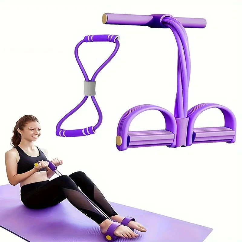 Adjustable Elastic Resistance Bands Set - Adjustable Elastic, Fitness Training, Workout Bands for Strength, Ab, Arm, Pedal and Leg Exercises, Adjustable Elastic Band