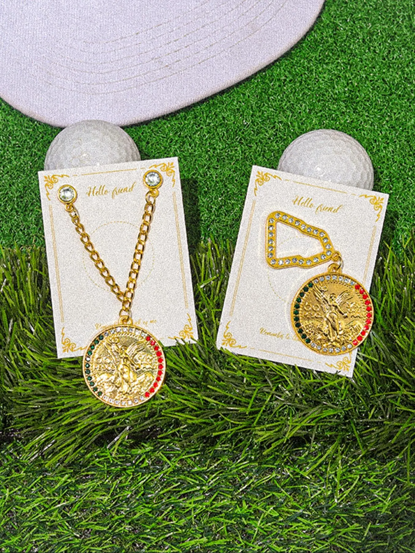 Cartoon Baseball Hat Decoration, Cute Hat Badge, Fashion Accessories, Charm Accessory, Fashionable Charms, Bling Stylish Accessory for Men & Women, Trendy All-match & Exquisite Jewelry for Birthday Gift, Cross Chain Design