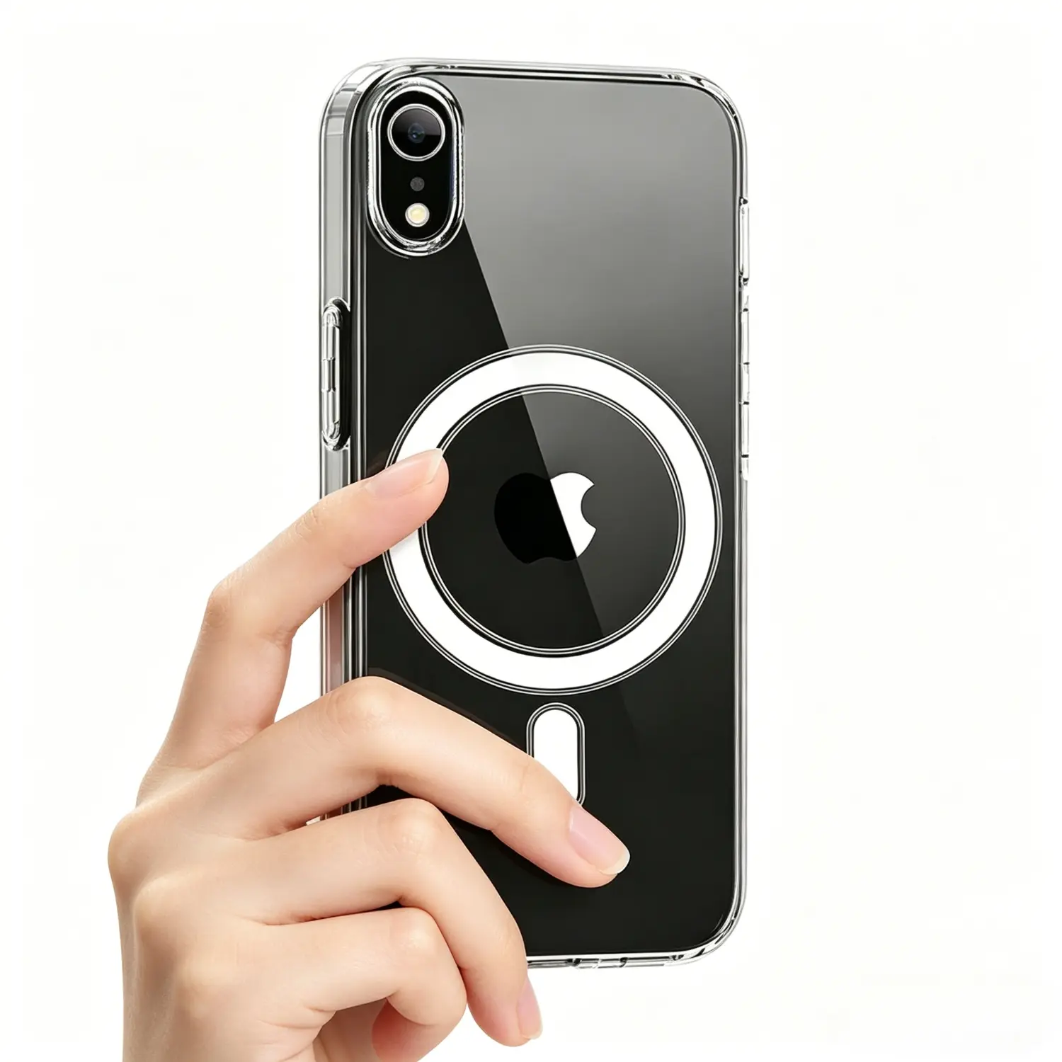 Magnetic For iPhone XR X/XS XS MAX Cellphone Case Protector Non-Slip PC Back Slim Shockproof Protective Casing Drop Proof Cover