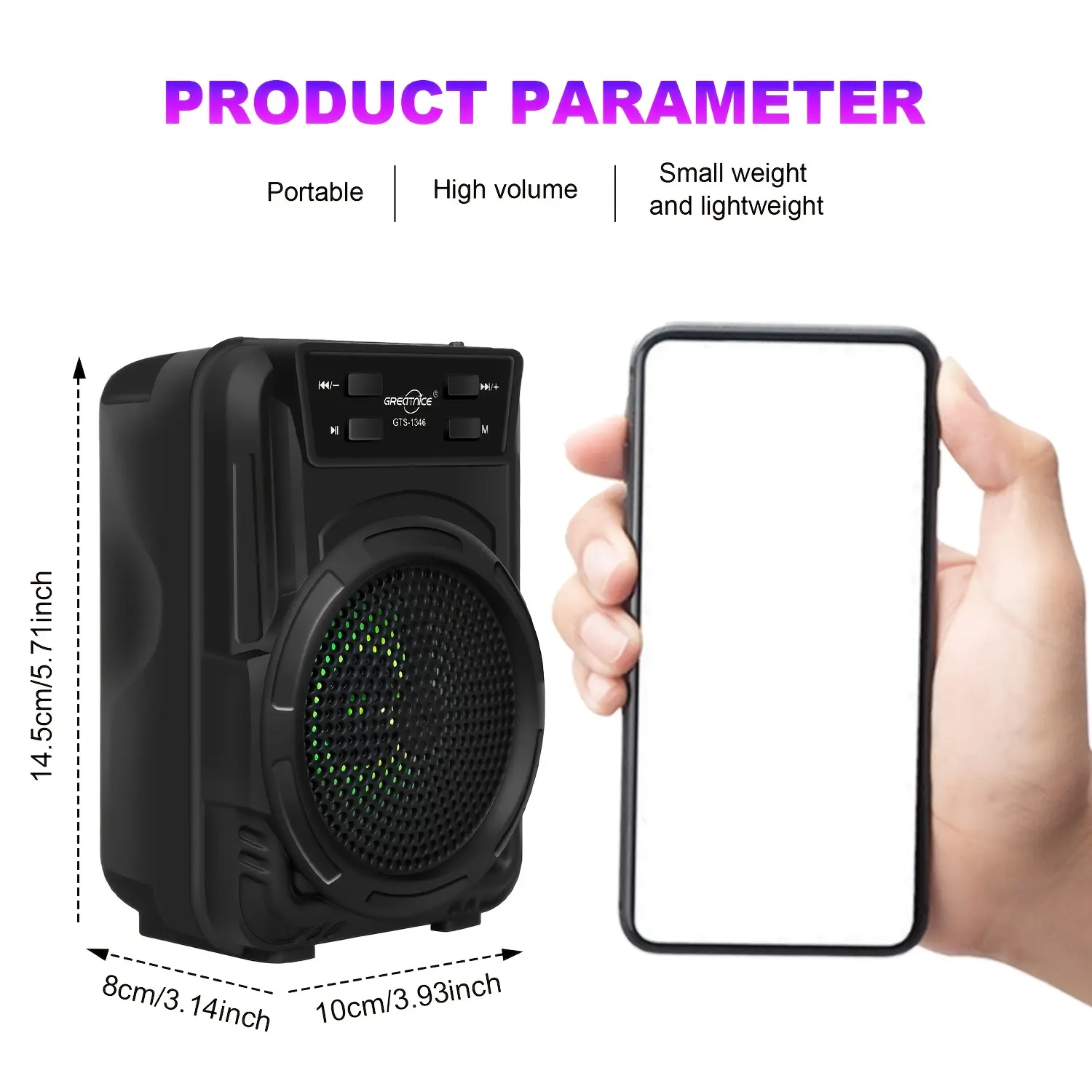 Portable Speaker |   Wireless Speaker |   Loud Stereo Sound |   Deep Bass |   RGB Lighting |   Long-Lasting Battery Life |   MP3 Player |   Keyboard Speaker for Home, Outdoor, And Party Use