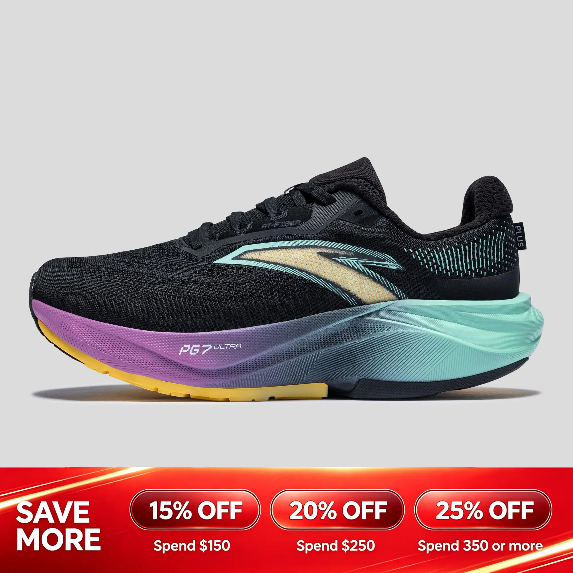 [Back to School] ANTA Unisex Bellero 4 PLUS Running Shoes Round Comfortable Cushioning Sports Shoes BTS