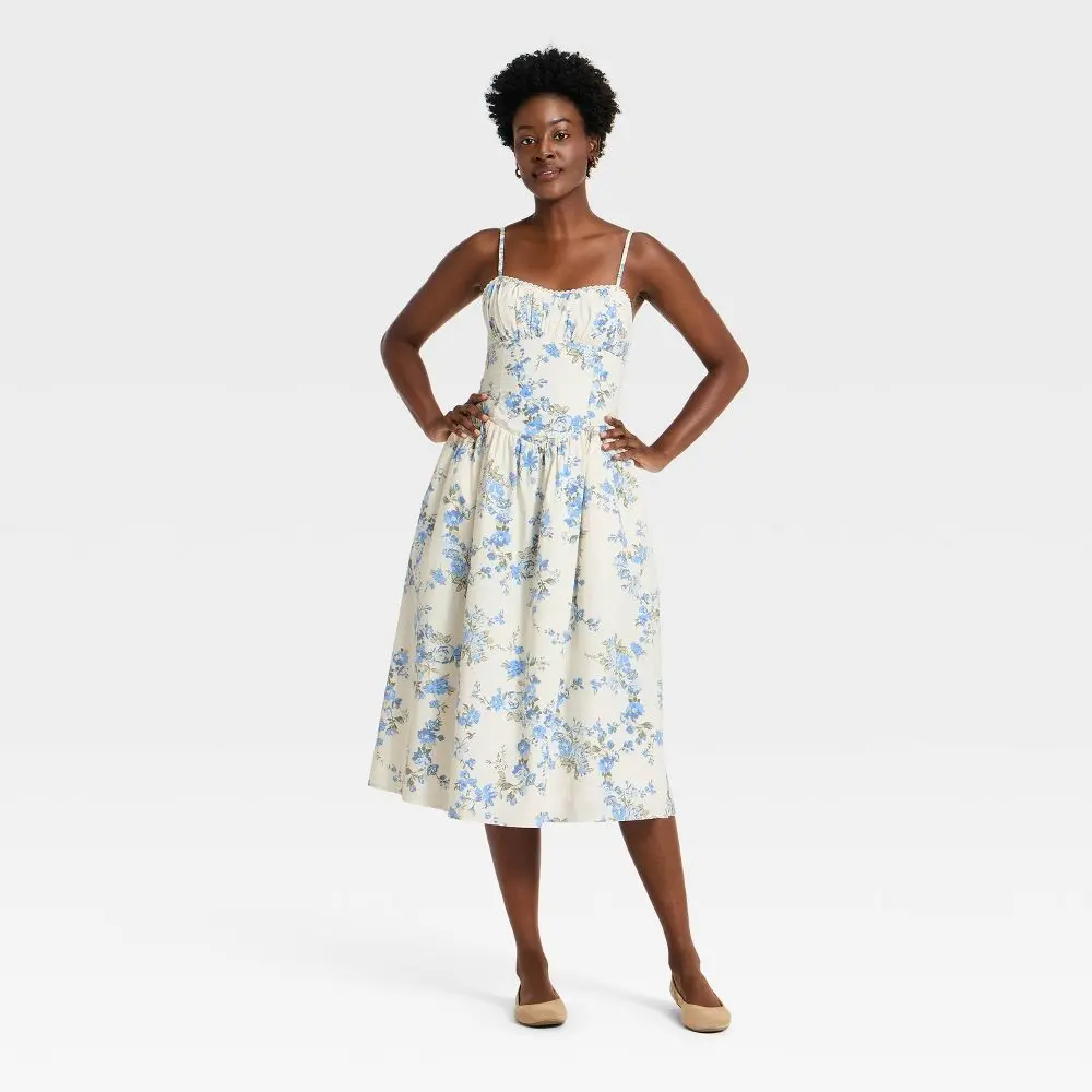 Women's Corset Midi Dress - A New Day