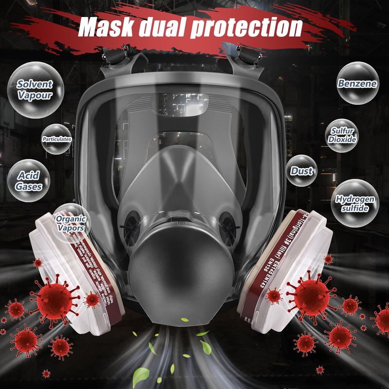 Professional 6800 Respirator Mask – Eccosafe Dual Filter Design for Safe Breathing