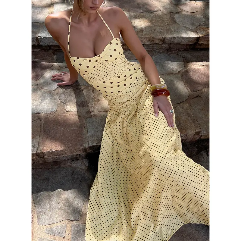 Women's Casual Plisse Halter Maxi Dress - Olive - TikTok Shop Women's Casual Plisse Halter Maxi Dress - Olive - TikTok Shop