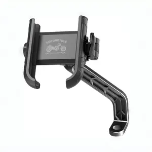 Rearview Mirror Phone Holder for Bicycles & Motorcycles, Secure Fit Design, Easy Operation, Ideal for Motorcycle Riders