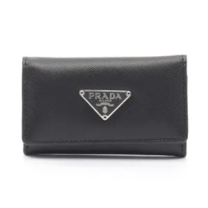 Pre-owned PRADA Other Small Leather Goods Saffiano Leather Key Case 0806262107601152331