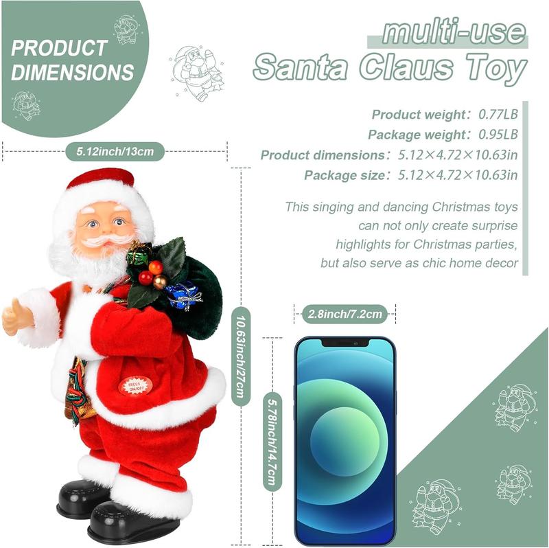 Singing Dancing Santa Plush / Reindeer, Spinning Tree Toy - Twerk Butt Design, Fun Christmas Party Decoration for Festive Gatherings