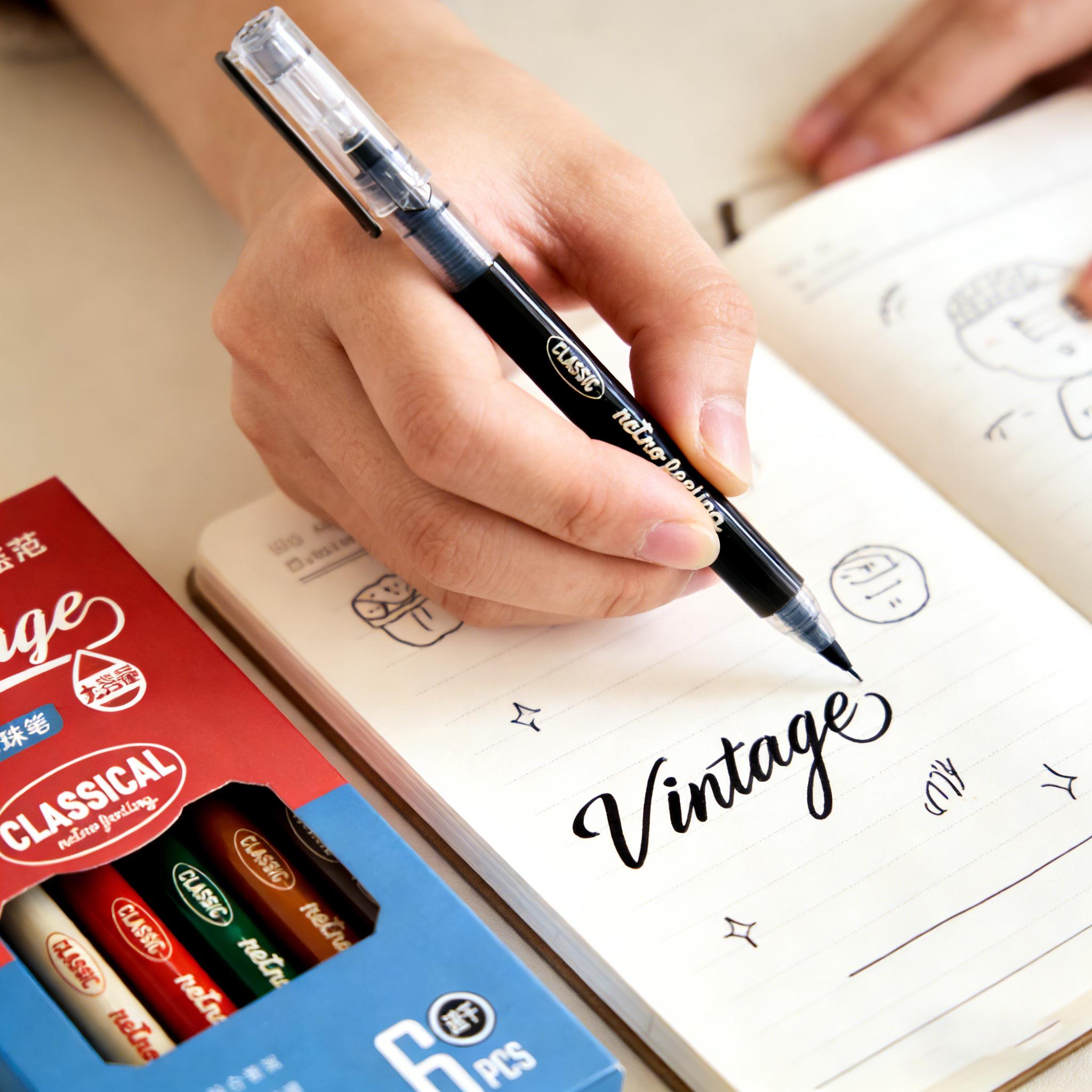 6Pcs Cute Retractable Gel Pens, 0.5mm Fine Point Black Ink Pens with Comfortable Grip, Smooth Writing Gel Pens for Office & School Supplies, Perfect New Year Gifts & Valentine's Day Gifts for Women, Girls, Students & Coworkers 6Pcs Cute Retractable Gel Pens, 0.5mm Fine Point Black Ink Pens with Comfortable Grip, Smooth Writing Gel Pens for Office & School Supplies, Perfect New Year Gifts & Valentine's Day Gifts for Women, Girls, Students & Coworkers