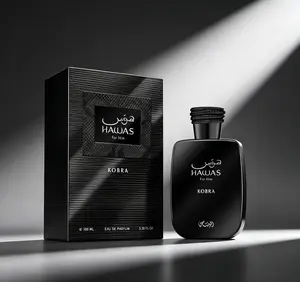 Hawas For Him Kobra Eau de Parfum for Men 3.38 fl.oz 100ml | Bold & Intense Woody Spicy Masculine Fragrance | Powerful Long-Lasting Scent with Strong Projection | Confident Signature Perfume for Evening, Nights & Formal Occasions