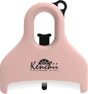 Kenchii Pocket Rake for Dogs & Cats – Precision Curved Blades – Pocket-Sized Deshedding & Grooming Tool for Long & Short Hair – Self-Cleaning, Skin-Friendly Pet Rake for Shedding & Coat Maintenance