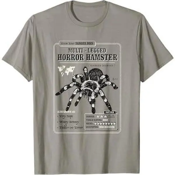 Multi-Legged Horror Hamster Funny Tarantula graphic T-Shirt