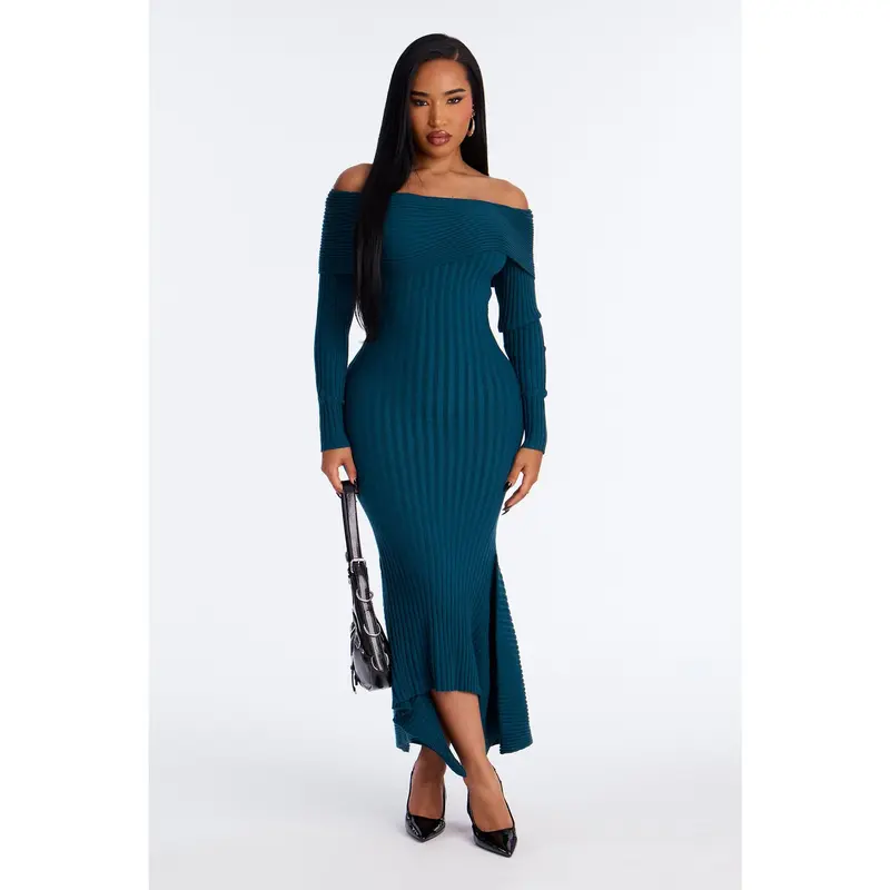 green emerald velvet dress Devon Windsor Nova Dress M / Twilight