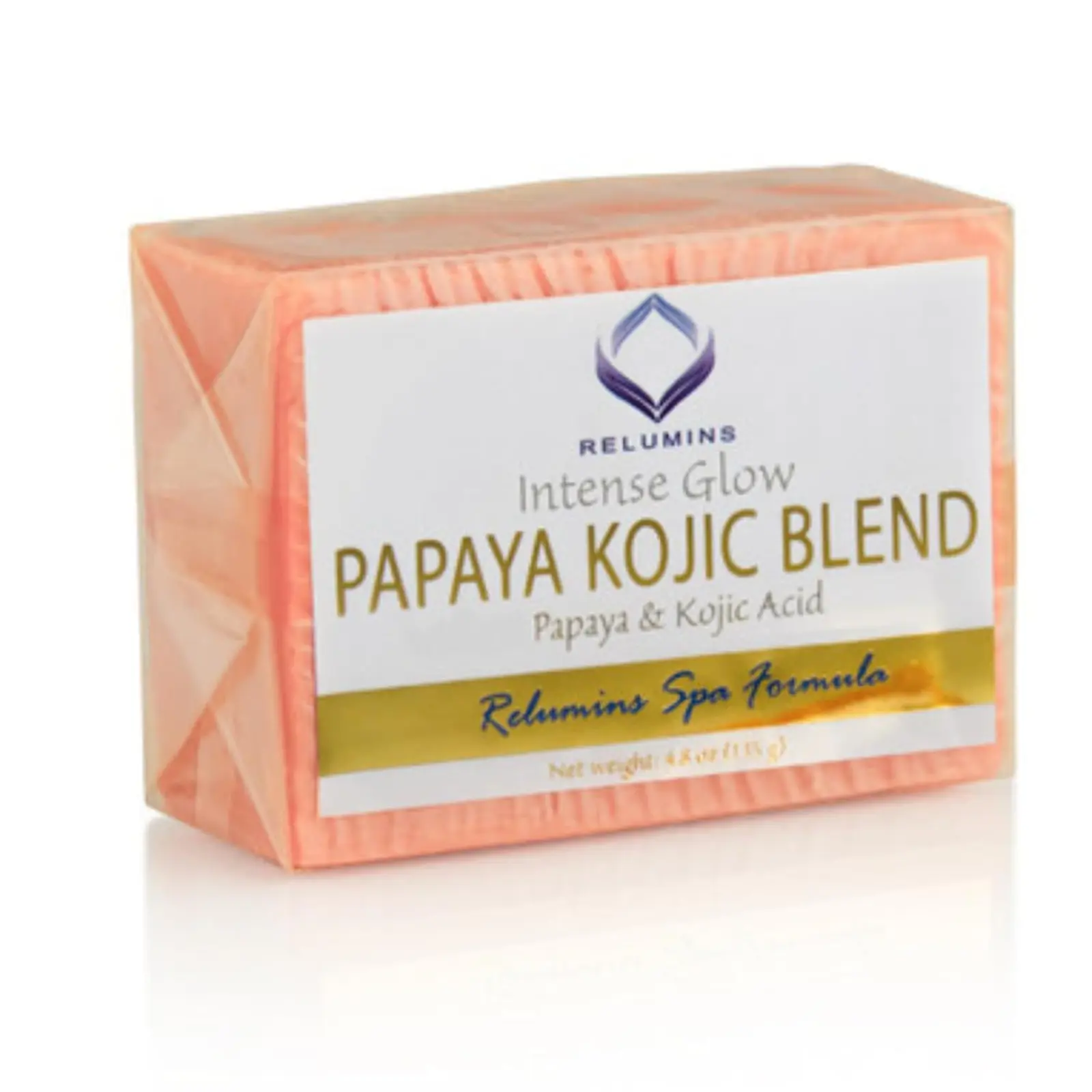 Relumins Advance Glow Formula Papaya Blend Soap – Face & Body Cleansing Bar with Kojic Blend – Daily Use Soap for Smooth & Refreshed Feel
