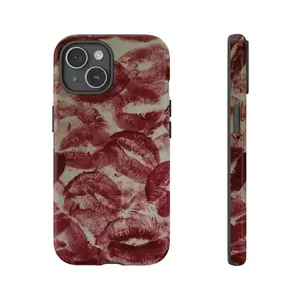 Fashion Gothic Style Sexy Lips Kisses Phone Case, Lips Kisses Tough Phone Case, Gift for her