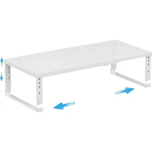 Expandable Spice Rack Cabinet Shelf Organizer, Stackable Shelves Racks, Counter Shelving for Cabinets, Countertop, Cupboard,Pantry and More(1Pack/White/Medium)