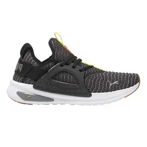 PUMA Mens Softride Enzo Evo Better Knit Lace Up Sneakers Shoes Casual - Black