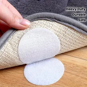 6 Pairs Non-Slip Gripper Mats, Ideal for Home Office Gym Hotel, Durable Backing, Reusable, Easy Removal, Safe & Economical Solution