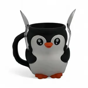 Ice Cream Pint Holder - Fuzzy Skin Drinkware Beverage Utensil Drinking Gadgets