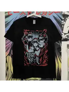 Babymetal Japanese Band T-shirt Top Men's and Women's Hip Hop Rock Band Casual Short Sleeve Y2k T-shirt