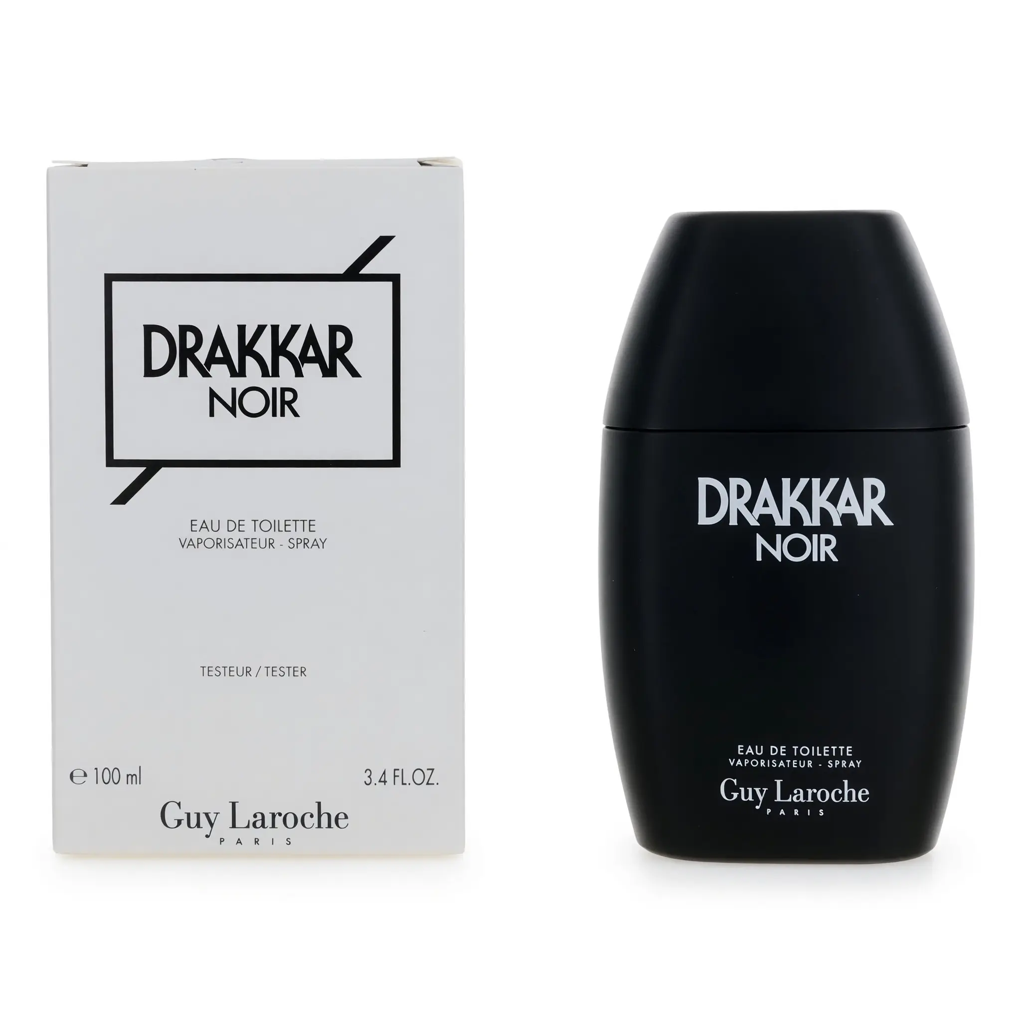 Drakkar Noir by Guy Laroche, 3.4 oz EDT Spray for Men Tester, Masculine Aura, Tester Version, Amber, Men's Fragrance, Spray Tester
