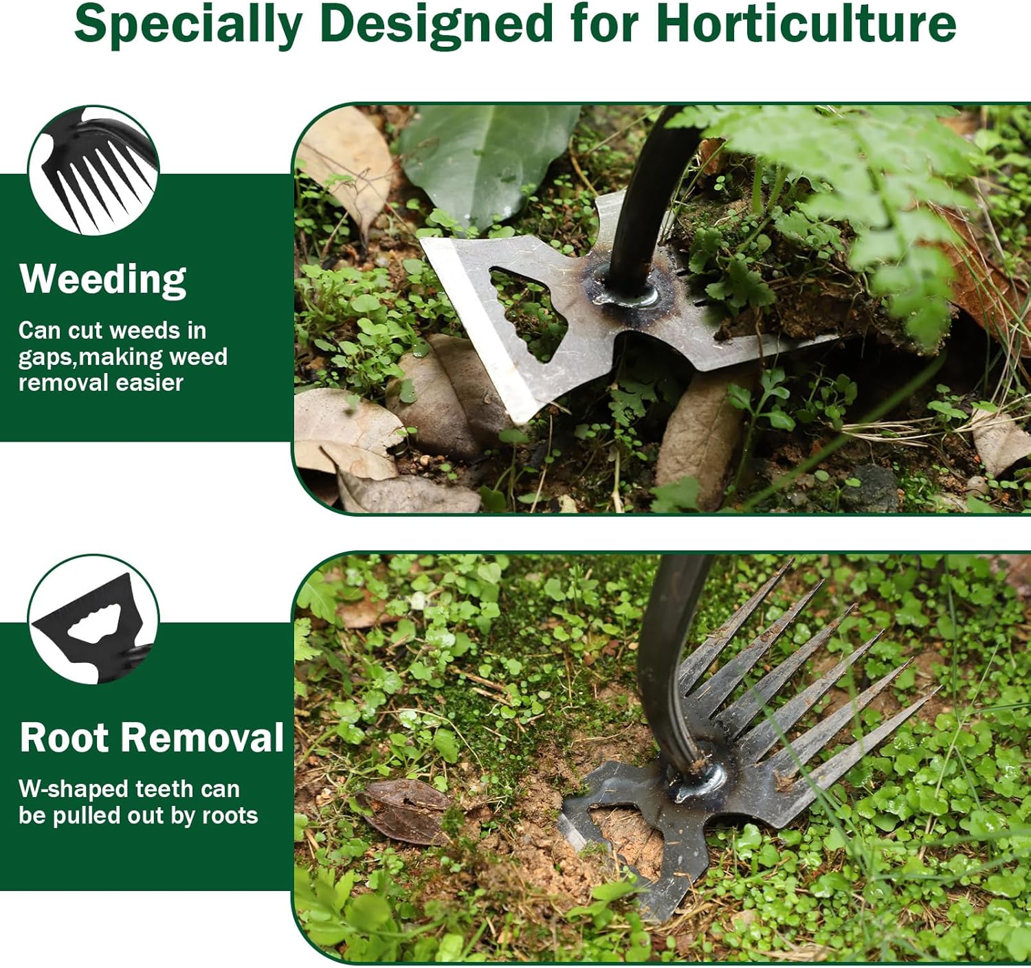 Weed Remover Tool,Portable Garden Weeder Tool,2026 New Gardening Weeding Tools,for Garden Hand Tools for Vegetable Gardening Backyard Farm Planting & Uprooting Weeding Tool (6 Teeth)