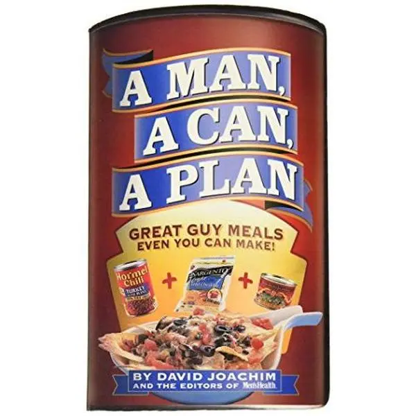 Used Cookbook - A Man, A Can, A Plan: Great Guy Meals Even You Can Make! by David Joachim - English, Canned Food Recipes, Healthy Inexpensive Options