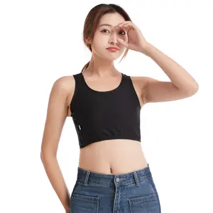 CuteStreet Transgender Tomboy FTM Chest Binder Adjustable Affordable Mesh Breathable and Strong Compression Tank Top Trans Bra Binder