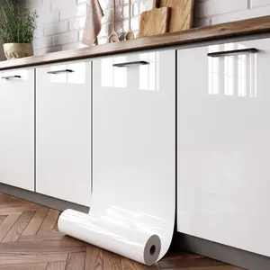 Self-adhesive Vinyl Wall Stickers, Waterproof & Anti-mold Cabinet Door Renewal Sticker, Home Decor Supplies for Kitchen, Bathroom, Bedroom, Living Room, Installation