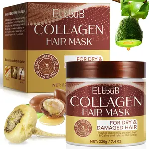 Elbbub Maca Collagen Hair Mask 220g, Moisturizing & Nourishing Balm for Dry Damaged Hair, Soothes Scalp, Ideal for Friday Sale