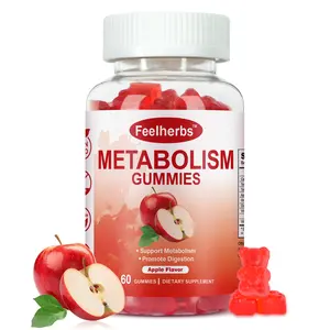 Metabolism Gummies for Women and Men Digestion & Energy, 60 Count Apple Cider Vinegar Gummies with Vitamin B12 & Beet Root, Chewable Keto ACV Vitamin for Metabolism