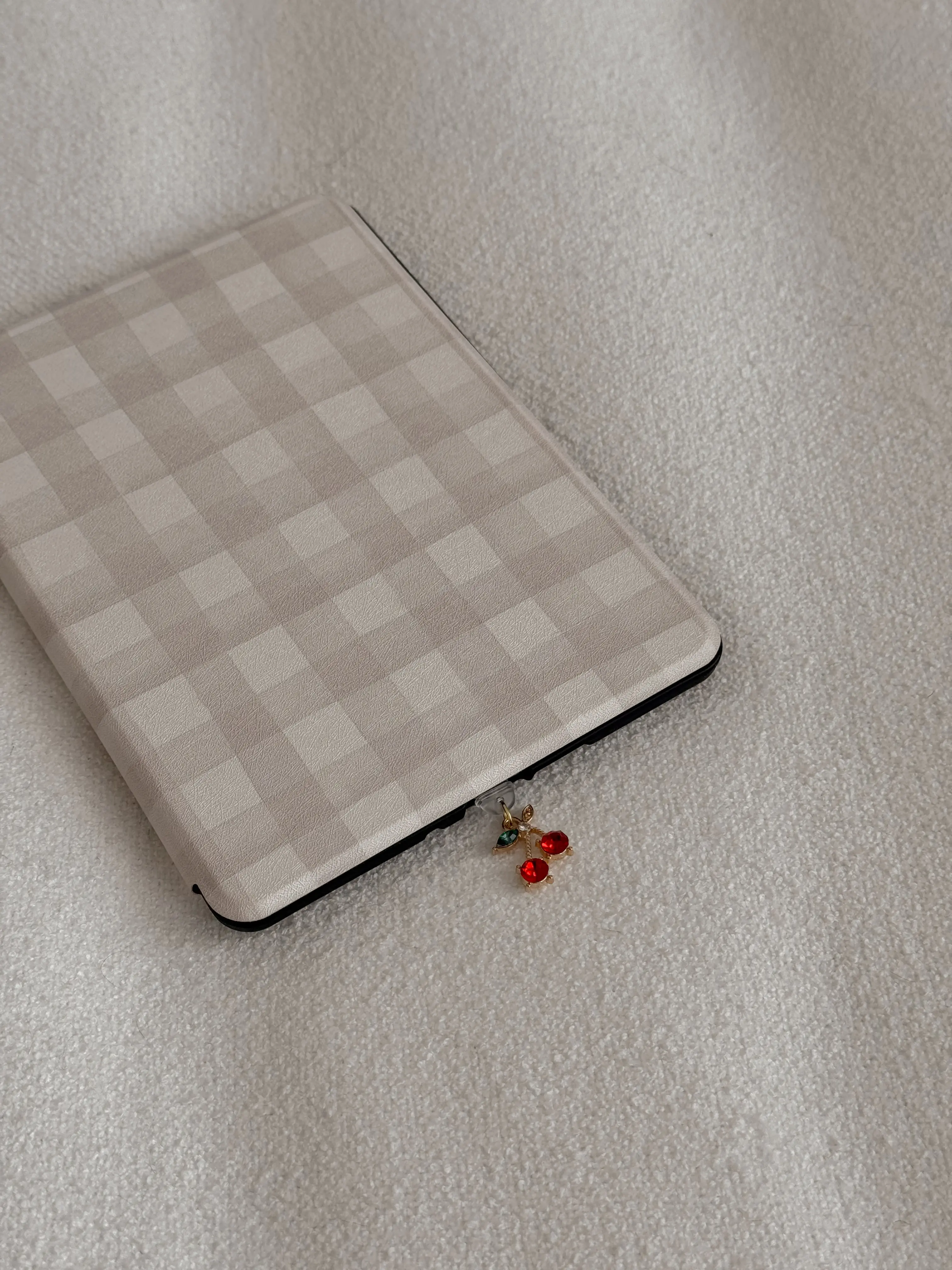 Cherry Kindle Charm  | USB-C Compatible | Phone, E-reader, Tablet Dust Plug/Charms Smartphone Cellphone