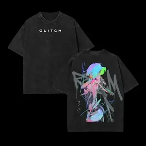 Lucy x Cyberpunk Edgerunners Unisex Acid Washed Lightweight TShirt, Edge Runner Shirt, Cyberpunk Edgerunners, Lucy Shirt, Fabric Top Cotton Unisex couple T-shirt