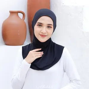 Adha Labels Hijab Inner Underscarf Cap Cover with Zipper “Ninja" Cotton Jersey