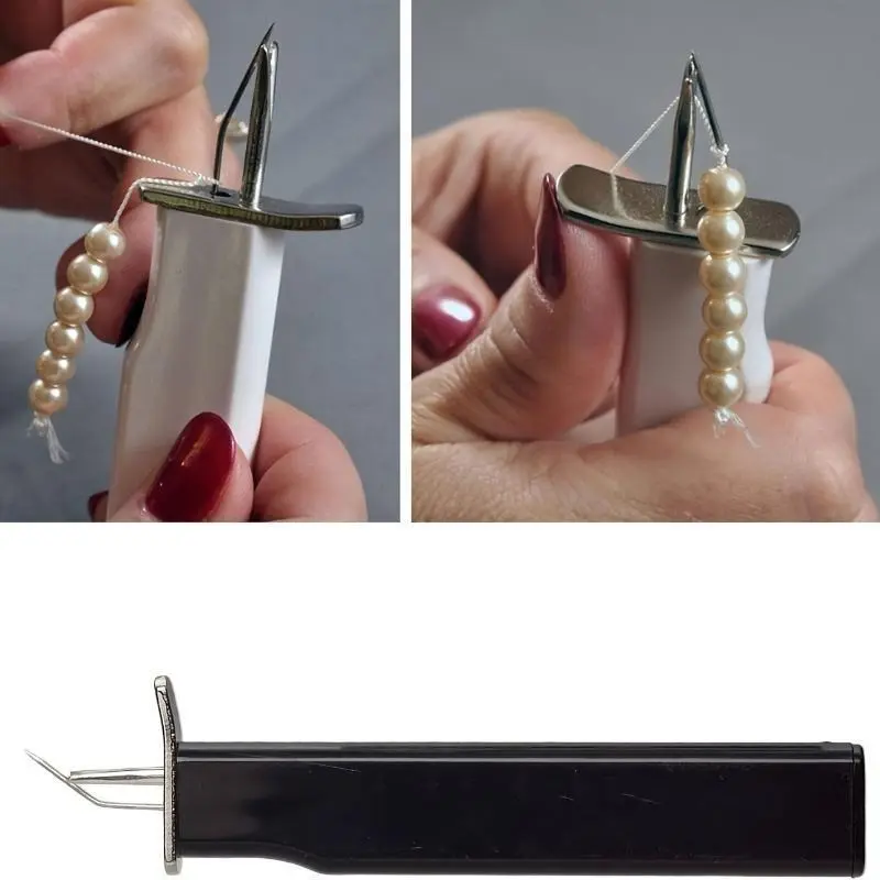 Beading Knotter Tool, Pearl Gemstone Bead Stringer for DIY Jewelry Making, No Power Required, Craft Accessory, Jewelry Making Tools